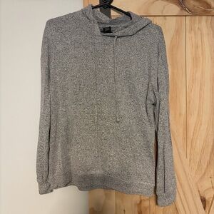 Cozy Heather Gray Women's Cowl Neck Sweater S-M